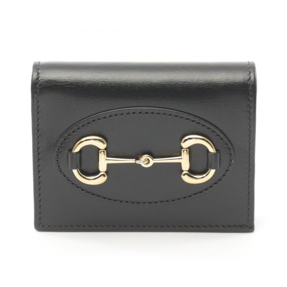 Gucci Handbags - GUCCI Horsebit Bifold Wallet Leather Black